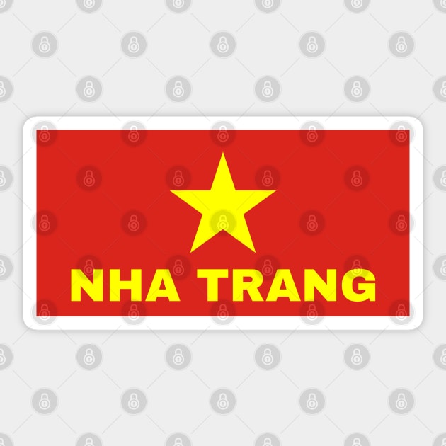Nha Trang City in Vietnamese Flag Sticker by aybe7elf